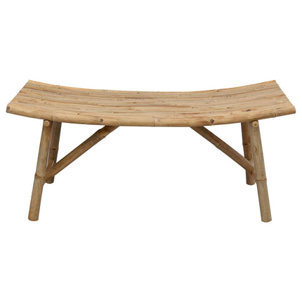 Garden Bench Natural 43.31 x 17.72 x 19.69 in Bamboo