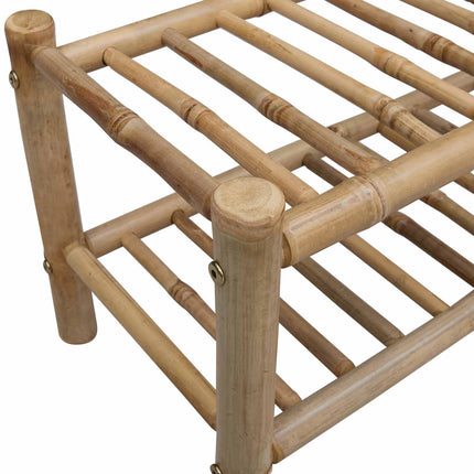 Shoe Rack with Shelf Natural 26.77 x 11.02 x 11.81 in Bamboo