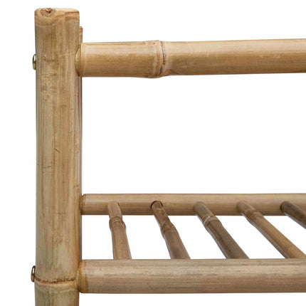 Shoe Rack with Shelf Natural 26.77 x 11.02 x 11.81 in Bamboo