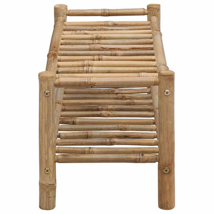 Shoe Rack with Shelf Natural 26.77 x 11.02 x 11.81 in Bamboo