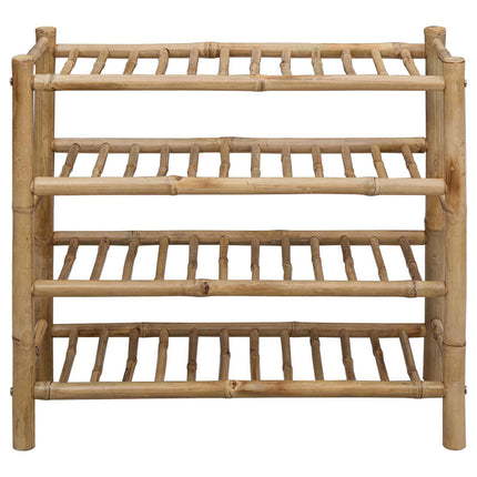 Shoe Rack with Shelf Natural 26.77 x 11.02 x 24.80 in Bamboo