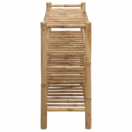 Shoe Rack with Shelf Natural 26.77 x 11.02 x 24.80 in Bamboo