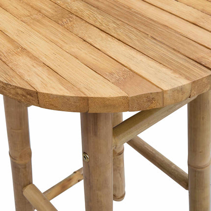 Garden Stool Natural Ø 14.96 x 26.77 in Bamboo