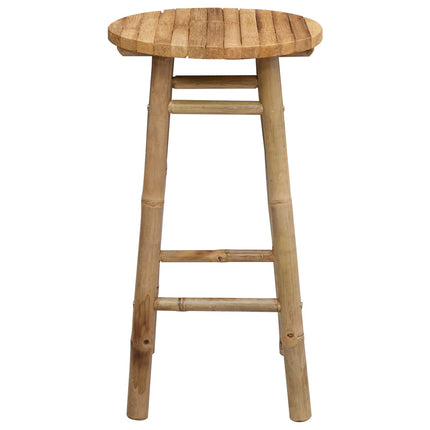 Garden Stool Natural Ø 14.96 x 26.77 in Bamboo