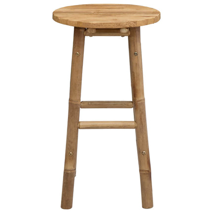 Garden Stool Natural Ø 14.96 x 26.77 in Bamboo
