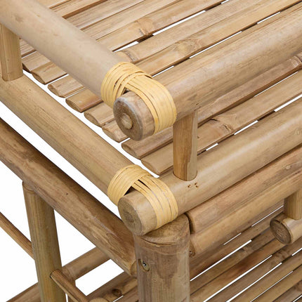 Wine Trolley with Wheels Natural 33.46 x 19.69 x 36.61 in