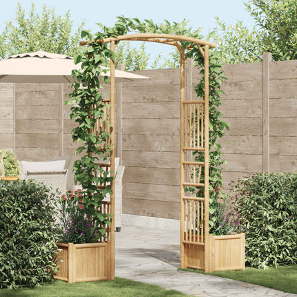Garden Arch Natural 69.69 x 15.75 x 80.71 in Bamboo