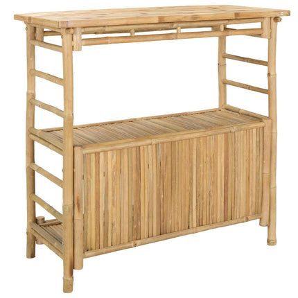 Outdoor Bar Table Natural 43.31 x 19.69 x 41.34 in Bamboo