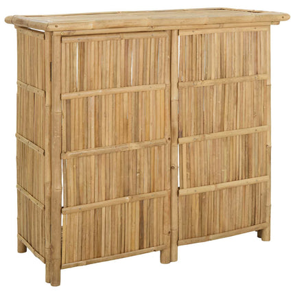 Outdoor Bar Table Natural 45.28 x 21.65 x 41.34 in Bamboo