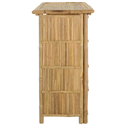 Outdoor Bar Table Natural 45.28 x 21.65 x 41.34 in Bamboo