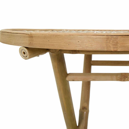 Garden Table Natural 31.50 x 27.56 in Bamboo