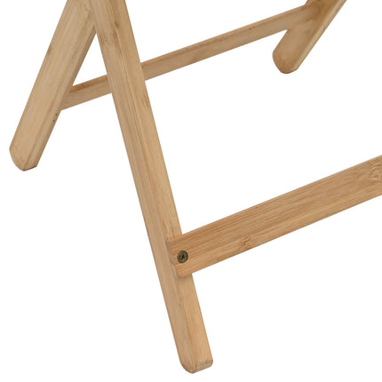Kitchen Table Folding Natural 15.75 x 11.81 x 21.06 in Bamboo