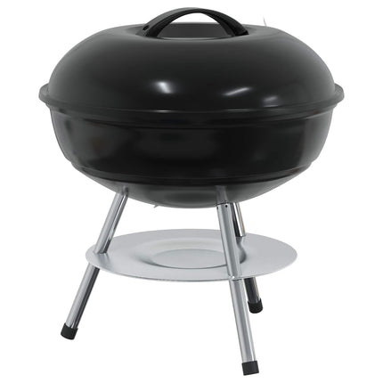 Charcoal Grill Black 14.37 x 14.37 x 15.75 in