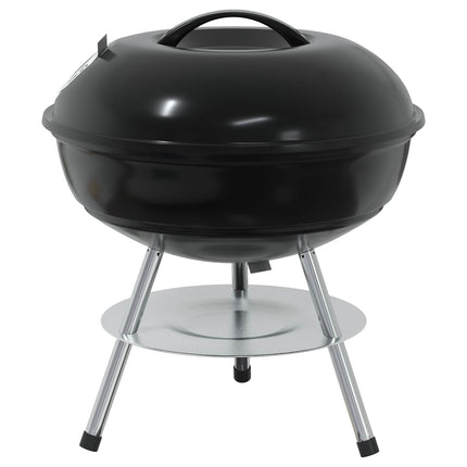 Charcoal Grill Black 14.37 x 14.37 x 15.75 in