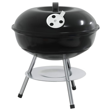 Charcoal Grill Black 14.37 x 14.37 x 15.75 in