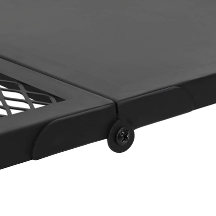 Foldable Camping Grill Folding Black 12.40 x 10.43 x 1.57 in