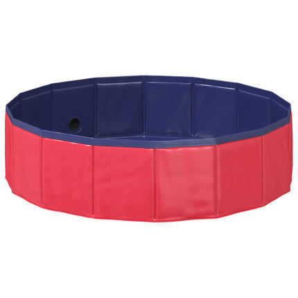 Children Swimming Pool Folding Red Ø 31.50 x 7.87 in