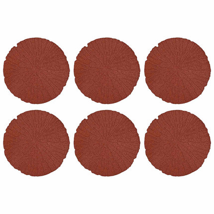 Stepping Stone 6 pcs Red Ø 17.72 x 0.71 in Rubber