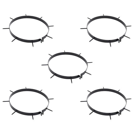 Lawn Aerator Clamp with Spikes 5 pcs Ø 11.81 in Steel