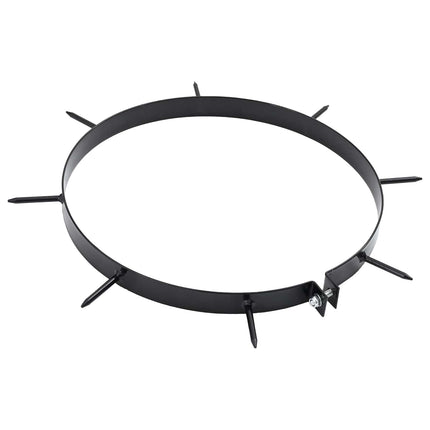 Lawn Aerator Clamp with Spikes 5 pcs Ø 11.81 in Steel