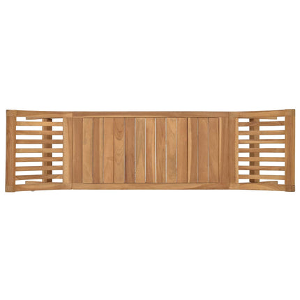 Garden Bench 2 -Seater 49.61 in Solid Teak Wood Natural