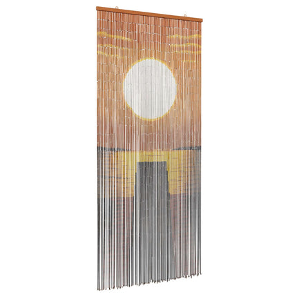 Insect Door Curtain Multicolor 78.74 x 35.43 in Bamboo