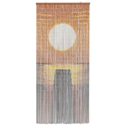 Insect Door Curtain Multicolor 78.74 x 35.43 in Bamboo