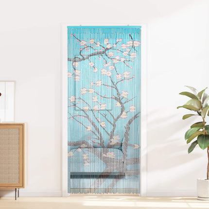 Insect Door Curtain Multicolor 78.74 x 35.43 in Bamboo