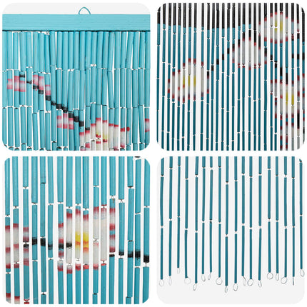 Insect Door Curtain Multicolor 78.74 x 39.37 in Bamboo