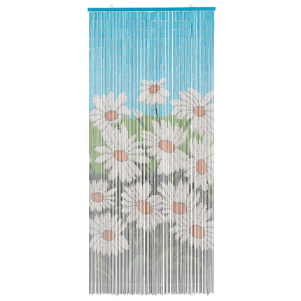 Insect Door Curtain Multicolor 78.74 x 35.43 in Bamboo