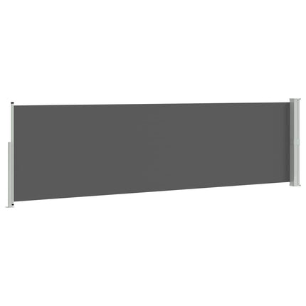 Retractable Side Awning Anthracite 196.85 x 62.99 in Polyester
