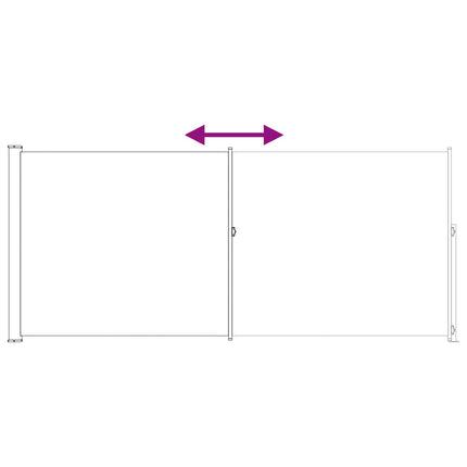 Retractable Side Awning Anthracite 236.22 x 70.87 in Polyester