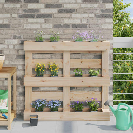 Flower Boxes for Euro Pallets 24 pcs Grey 5.31 x 3.54 x 3.74 in