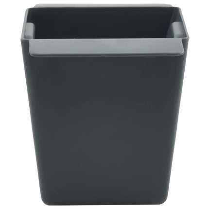 Flower Boxes for Euro Pallets 24 pcs Grey 5.31 x 3.54 x 3.74 in