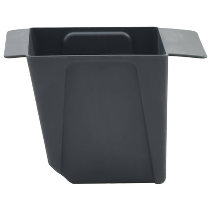 Flower Boxes for Euro Pallets 24 pcs Grey 5.31 x 3.54 x 3.74 in