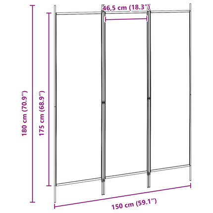Room Divider Beige 59.06 x 70.87 in Fabric