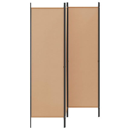 4-Panel Room Divider Beige 78.74 x 70.87 in Fabric