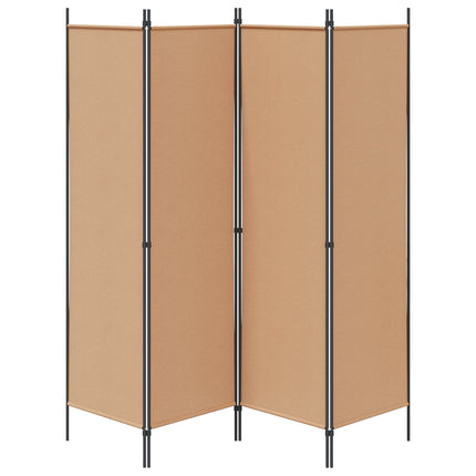 4-Panel Room Divider Beige 78.74 x 70.87 in Fabric
