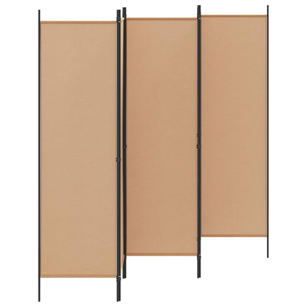 5-Panel Room Divider Beige 98.43 x 70.87 in Fabric