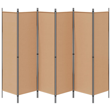 6-Panel Room Divider Beige 118.11 x 70.87 in Fabric