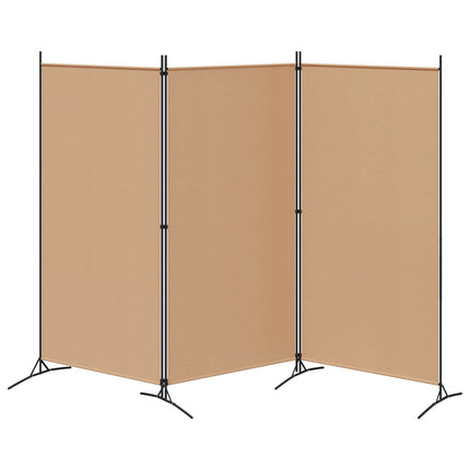 3-Panel Room Divider Beige 102.36 x 70.87 in Fabric