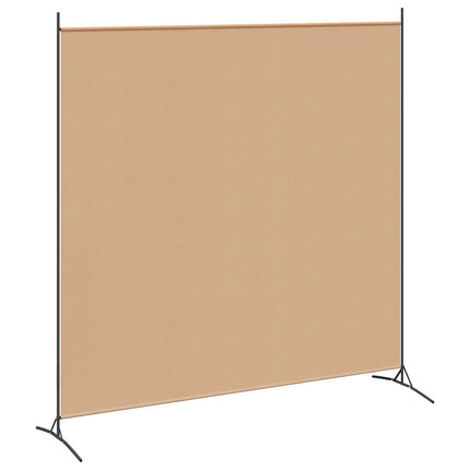 Single Panel Room Divider Beige 68.90 x 70.87 in Fabric