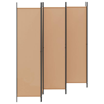 6-Panel Room Divider Beige 118.11 x 78.74 in Fabric