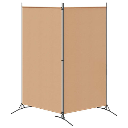 2-Panel Room Divider Beige 68.90 x 70.87 in Fabric