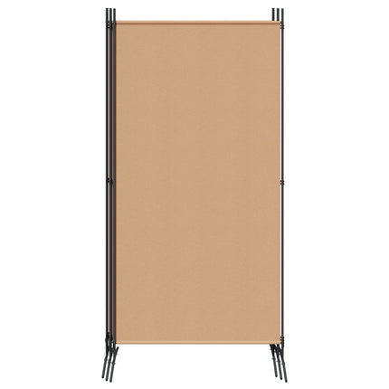5-Panel Room Divider Beige 170.47 x 70.87 in Fabric
