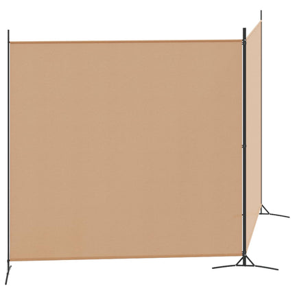 2-Panel Room Divider Beige 137.01 x 70.87 in Fabric