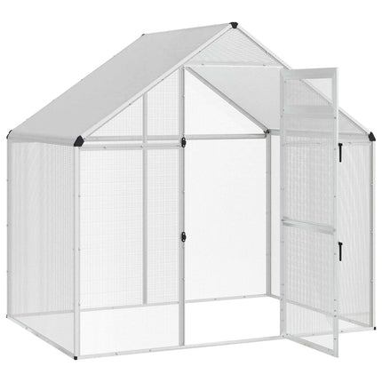 Bird Cage Silver 71.46 x 43.50 x 68.31 in Welded Wire Mesh