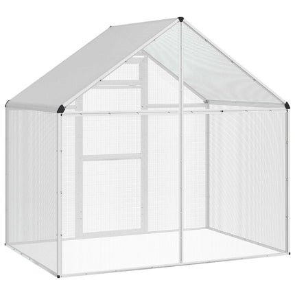 Bird Cage Silver 71.46 x 43.50 x 68.31 in Welded Wire Mesh