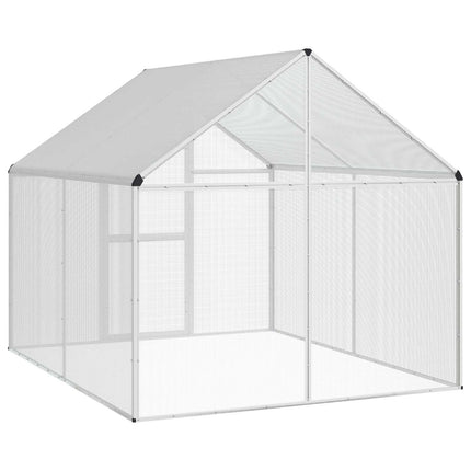Bird Cage Silver 71.46 x 87.01 x 68.31 in Welded Wire Mesh