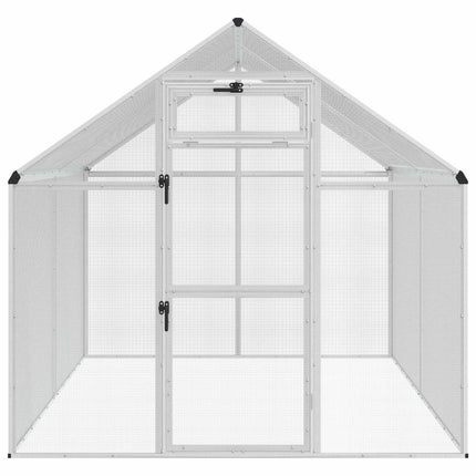 Bird Cage Silver 71.46 x 87.01 x 68.31 in Welded Wire Mesh